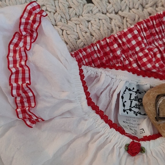 NWOT BO HO RED WHITE 2 PIECE SET PLAID MULTI 3T - Picture 16 of 16